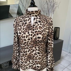Gracia Leopard Spotted Blouse